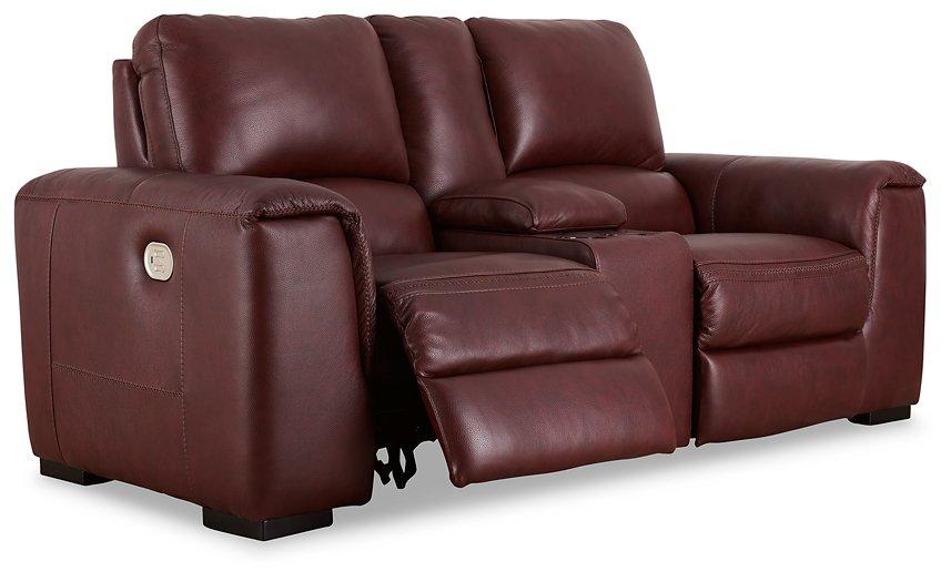 Alessandro Power Reclining Loveseat with Console - Dow Furniture (ME)