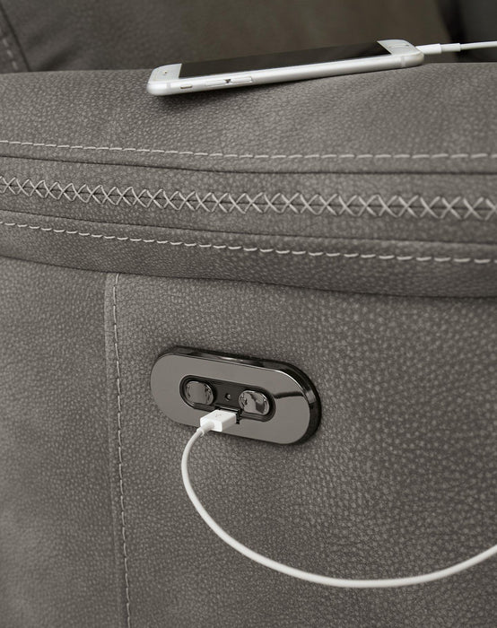 Next-Gen DuraPella Power Reclining Loveseat with Console - Dow Furniture (ME)