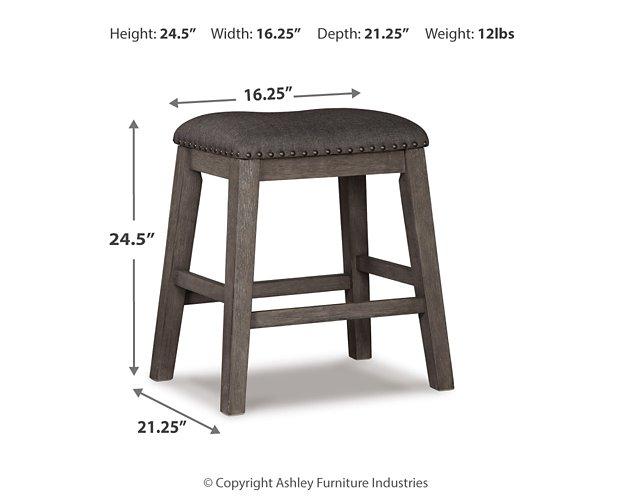 Caitbrook Counter Height Upholstered Bar Stool - Dow Furniture (ME)