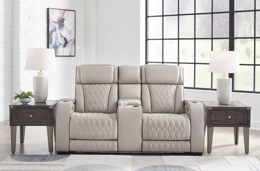 Boyington Power Reclining Loveseat with Console - Dow Furniture (ME)