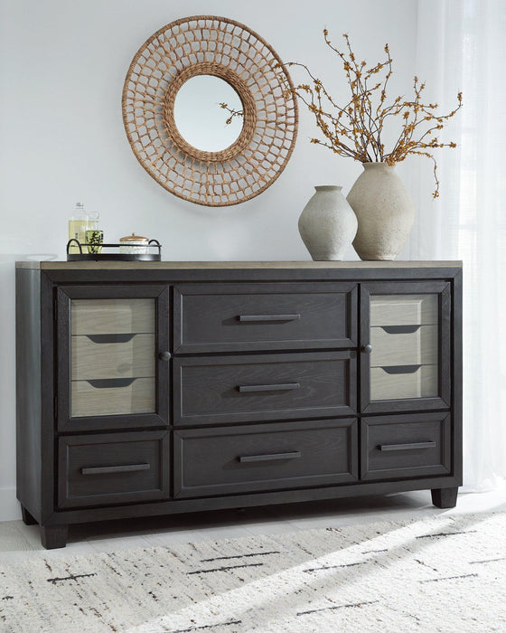 Foyland Dresser and Mirror - Dow Furniture (ME)