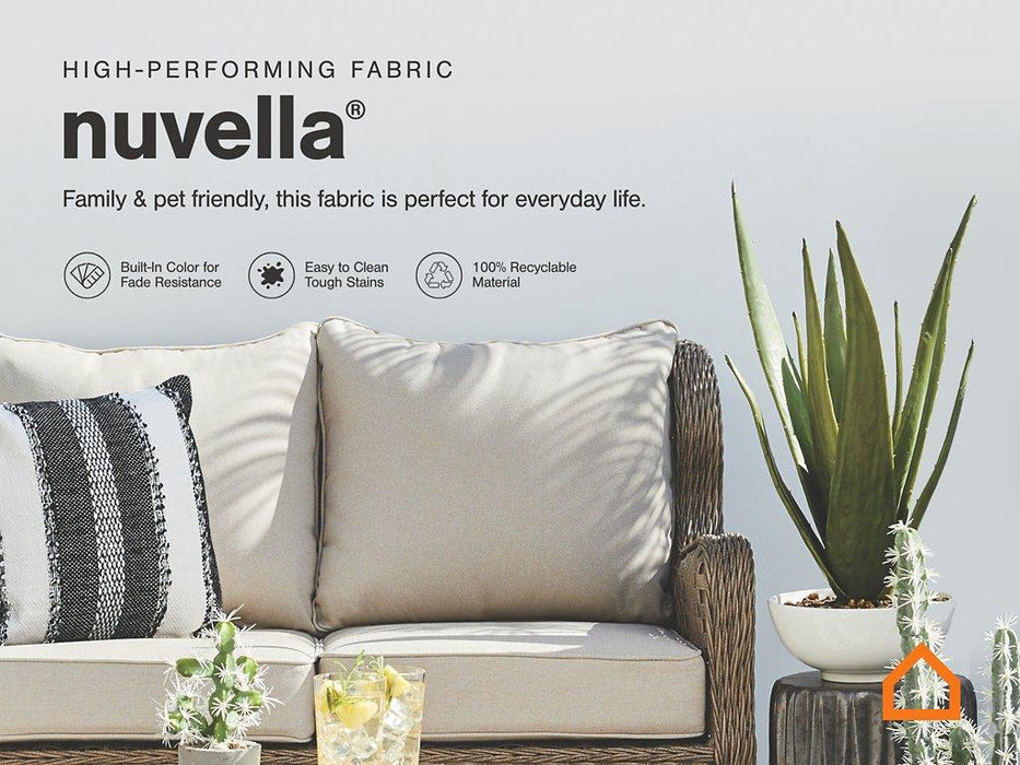 Visola Outdoor Sofa and Loveseat Set - Dow Furniture (ME)