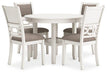 Erinberg Dining Table and 4 Chairs (Set of 5) - Dow Furniture (ME)