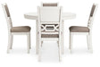 Erinberg Dining Table and 4 Chairs (Set of 5) - Dow Furniture (ME)