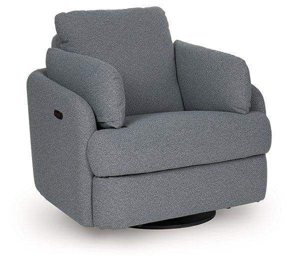 Alainmont Next-Gen Nuvella Swivel Power Recliner - Dow Furniture (ME)