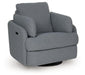 Alainmont Next-Gen Nuvella Swivel Power Recliner - Dow Furniture (ME)