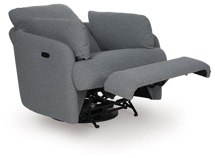 Alainmont Next-Gen Nuvella Swivel Power Recliner - Dow Furniture (ME)