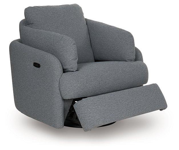 Alainmont Next-Gen Nuvella Swivel Power Recliner - Dow Furniture (ME)