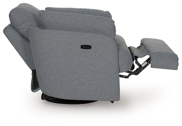 Alainmont Next-Gen Nuvella Swivel Power Recliner - Dow Furniture (ME)