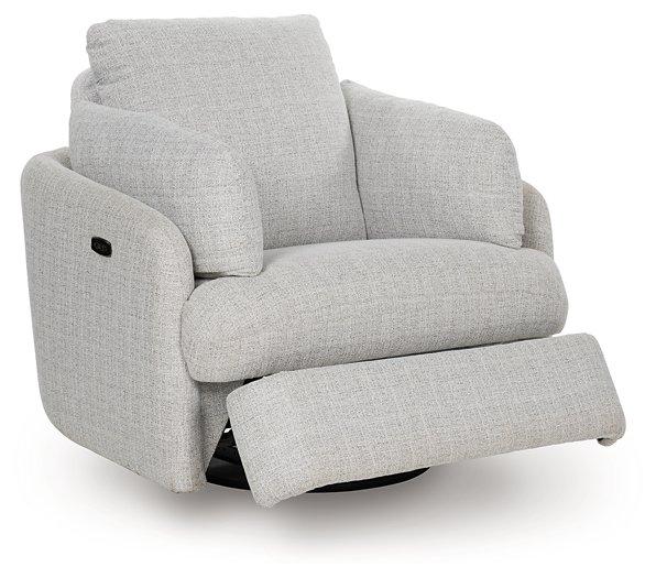 Alainmont Next-Gen Nuvella Swivel Power Recliner - Dow Furniture (ME)