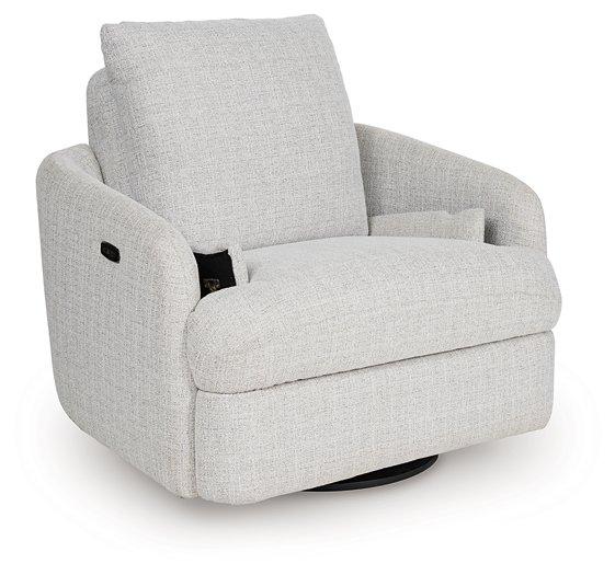 Alainmont Next-Gen Nuvella Swivel Power Recliner - Dow Furniture (ME)