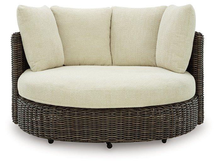 Kimora Outdoor Swivel Lounge Chair with Cushion - Dow Furniture (ME)