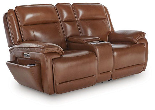 Healy Pier Power Reclining Loveseat with Console - Dow Furniture (ME)