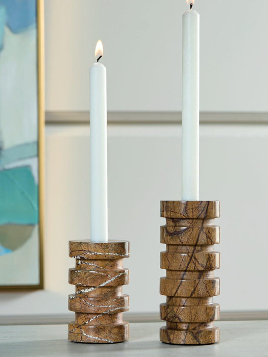 Emsleyfield Candle Holder Set (Set of 2) - Dow Furniture (ME)