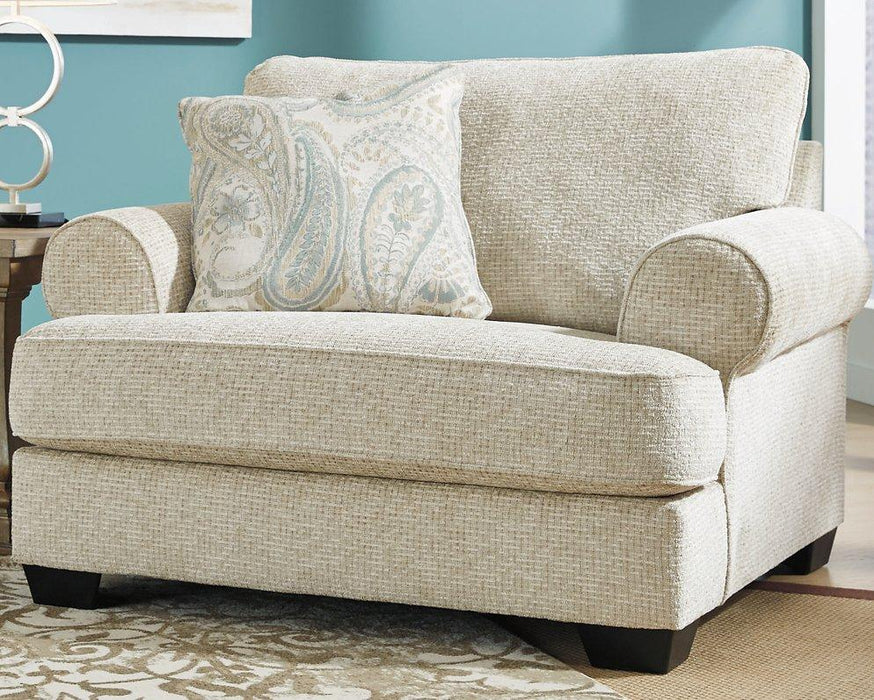 Monaghan Oversized Chair and Ottoman - Dow Furniture (ME)