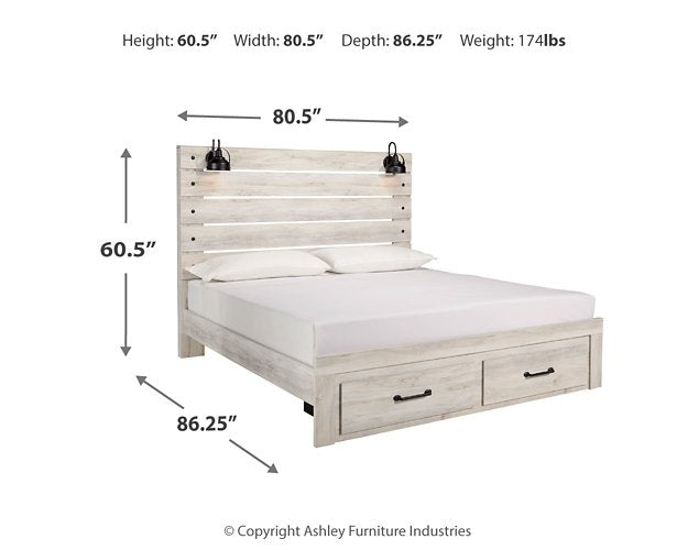 Cambeck Bed with 2 Storage Drawers - Dow Furniture (ME)