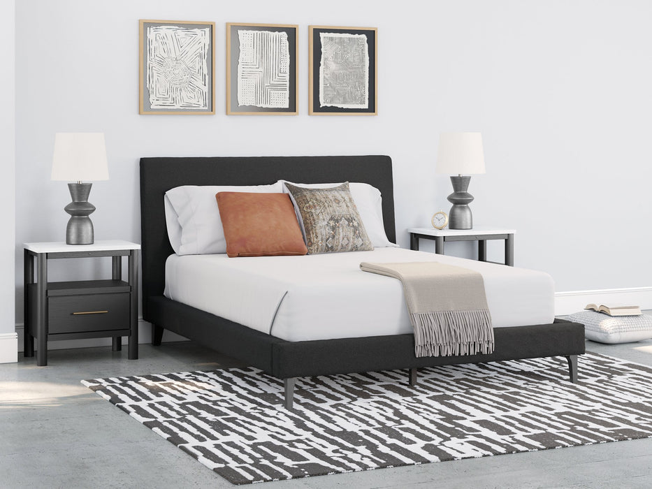 Cadmori Upholstered Bed with Roll Slats - Dow Furniture (ME)