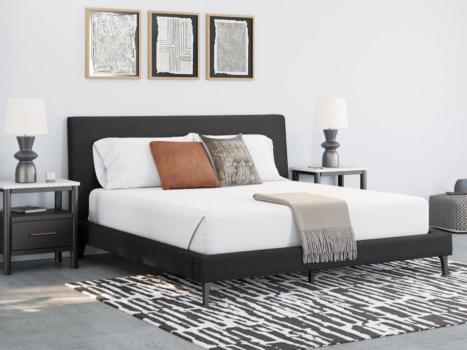 Cadmori Upholstered Bed with Roll Slats - Dow Furniture (ME)