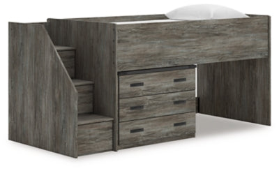 Frandern Loft Bed with Drawer Storage - Dow Furniture (ME)