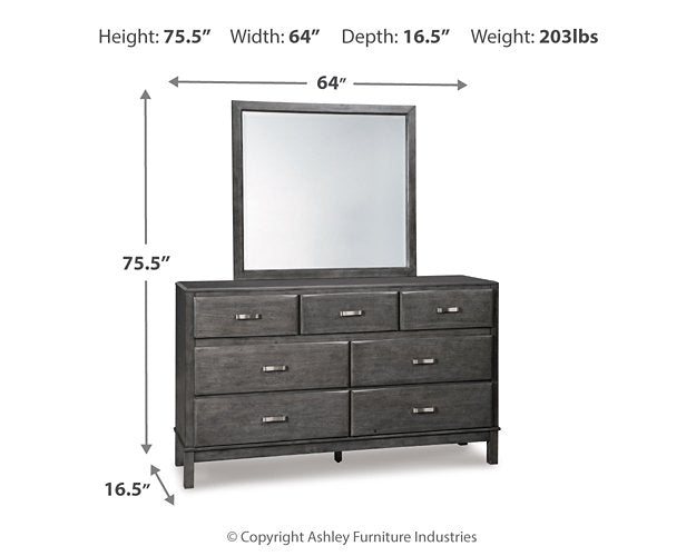 Caitbrook Dresser and Mirror - Dow Furniture (ME)