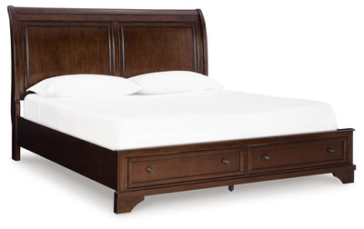 Trellington Sleigh Storage Bed - Dow Furniture (ME)
