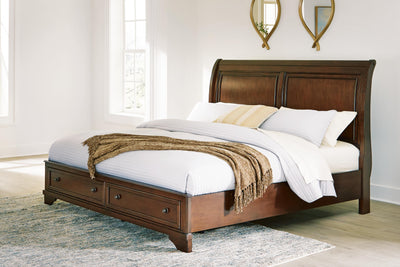 Trellington Sleigh Storage Bed - Dow Furniture (ME)