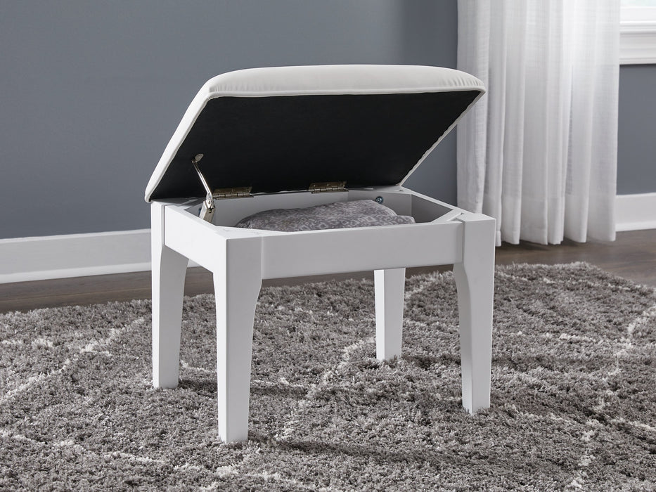 Chalanna Vanity Stool - Dow Furniture (ME)