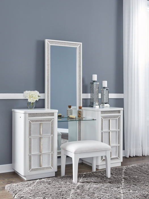 Chalanna Vanity with Mirror - Dow Furniture (ME)