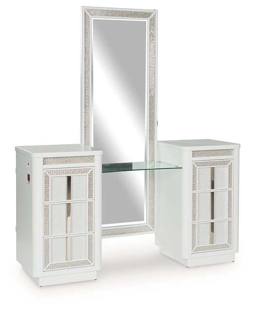 Chalanna Vanity with Mirror - Dow Furniture (ME)