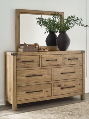 Ridgester Dresser and Mirror - Dow Furniture (ME)