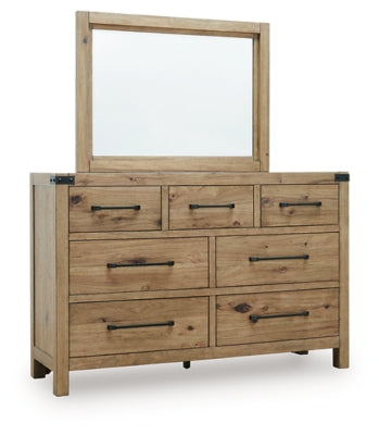 Ridgester Dresser and Mirror - Dow Furniture (ME)