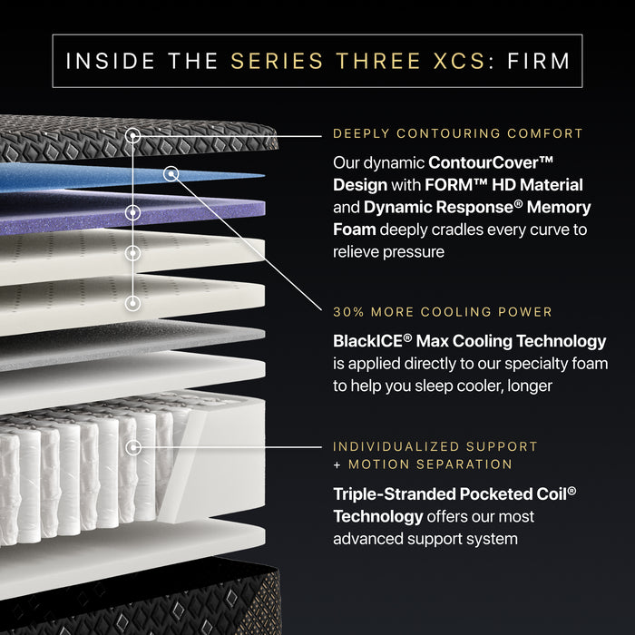 Beautyrest Black Hybrid XCS Series 3 Firm Mattress