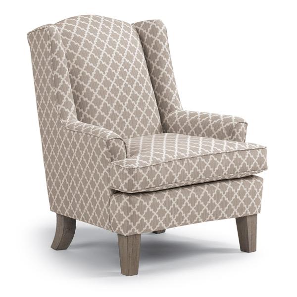 ANDREA WING CHAIR- 0170E - Dow Furniture (ME)