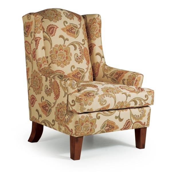 ANDREA WING CHAIR- 0170R - Dow Furniture (ME)