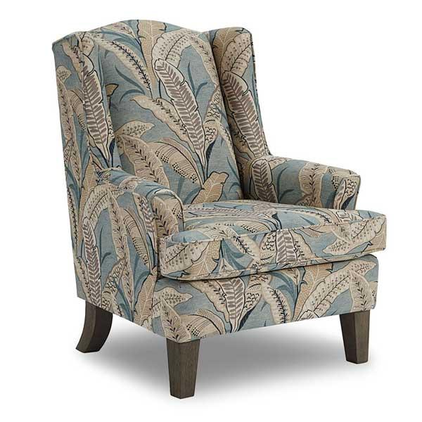 ANDREA WING CHAIR- 0170R - Dow Furniture (ME)
