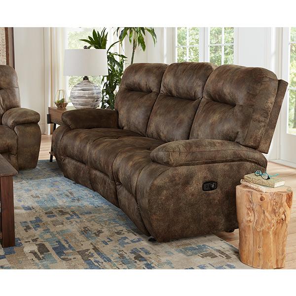 ARIAL COLLECTION POWER HEAD TILT RECLINING CONVERSATION SOFA- U660RZ4 - Dow Furniture (ME)