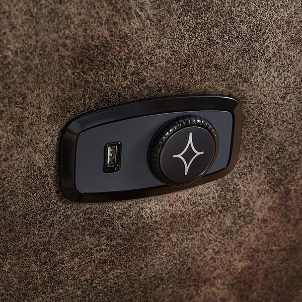 ARIAL COLLECTION POWER HEAD TILT RECLINING CONVERSATION SOFA- U660RZ4 - Dow Furniture (ME)