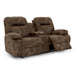 ARIAL LOVESEAT SPACE SAVER CONSOLE LOVESEAT- L660RC4 - Dow Furniture (ME)