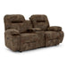 ARIAL LOVESEAT POWER ROCKING CONSOLE LOVESEAT- L660RQ7 - Dow Furniture (ME)