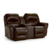 BODIE LOVESEAT LEATHER SPACE SAVER CONSOLE LOVESEAT- L760CC4 - Dow Furniture (ME)