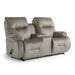 BRINLEY LOVESEAT LEATHER POWER HEAD TILT ROCKER CONSOLE LOVESEAT - L700CY7 - Dow Furniture (ME)