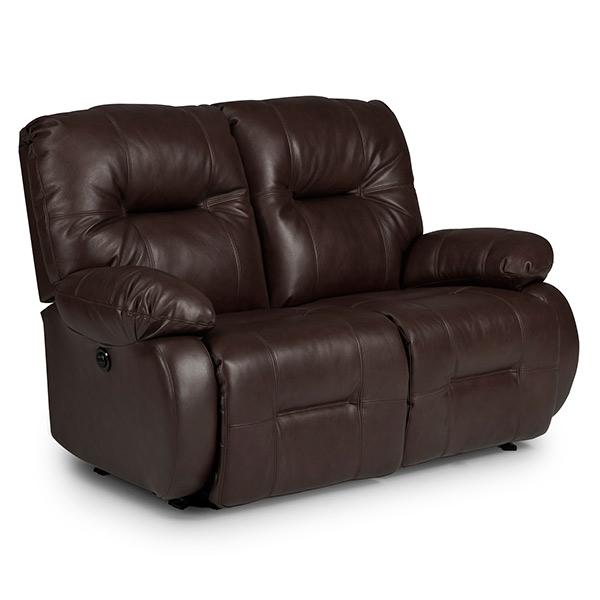 BRINLEY LOVESEAT LEATHER POWER SPACE SAVER LOVESEAT- L700CP4 - Dow Furniture (ME)