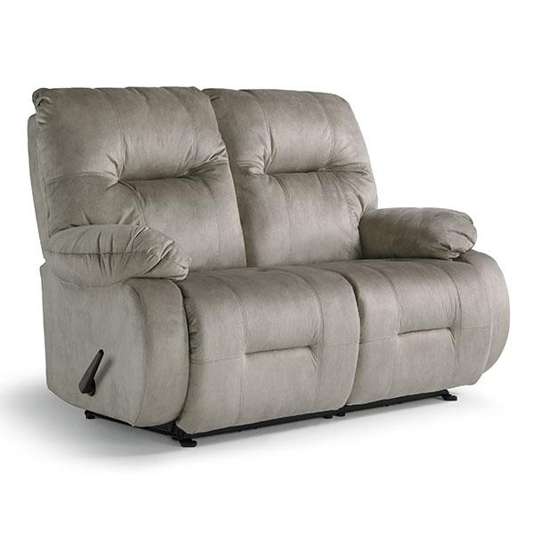 BRINLEY LOVESEAT LEATHER ROCKING CONSOLE LOVESEAT- L700CC7