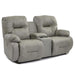 BRINLEY LOVESEAT LEATHER POWER SPACE SAVER LOVESEAT- L700CP4 - Dow Furniture (ME)