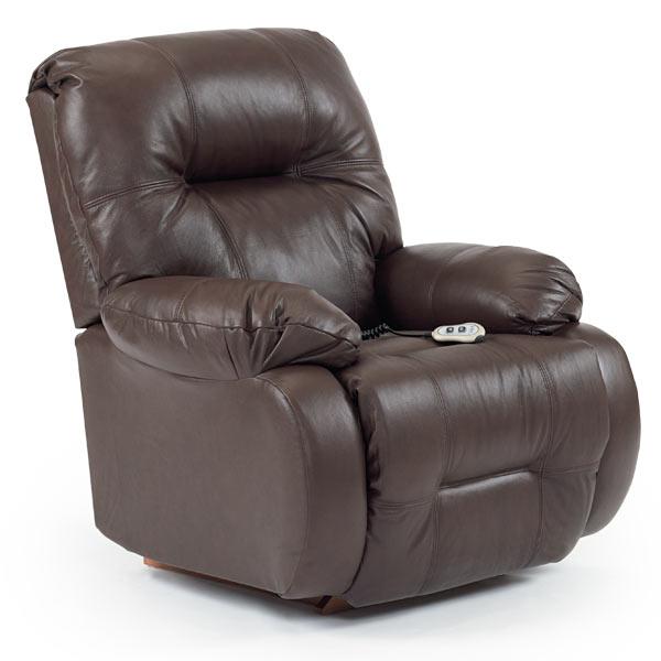 BRINLEY LEATHER POWER ROCKER RECLINER- 8MP87LV