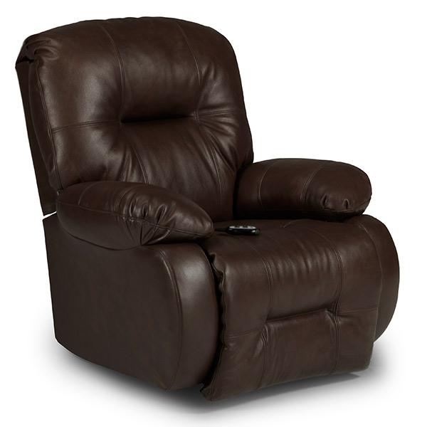 BRINLEY LEATHER POWER HEAD TILT ROCKER RECLINER- 8MZ87LV