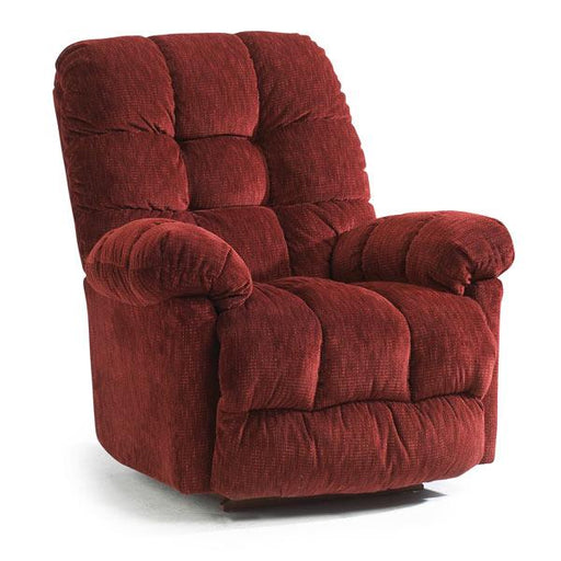BROSMER LEATHER SWIVEL GLIDER RECLINER W/ HEAT MASSAGE- 9MWH85LV - Dow Furniture (ME)