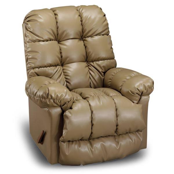 BROSMER LEATHER SWIVEL GLIDER RECLINER- 9MW85-1LU