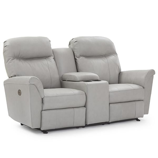 CAITLIN LOVESEAT LEATHER POWER HEAD TILT SPACE SAVER LOVESEAT - L420CZ4 - Dow Furniture (ME)