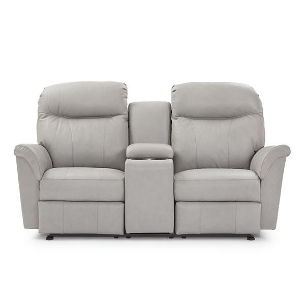 CAITLIN LOVESEAT LEATHER POWER SPACE SAVER LOVESEAT- L420CP4 - Dow Furniture (ME)